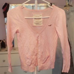 Hollister Pink Cardigan